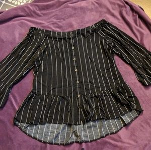 Off-the-shoulder blouse